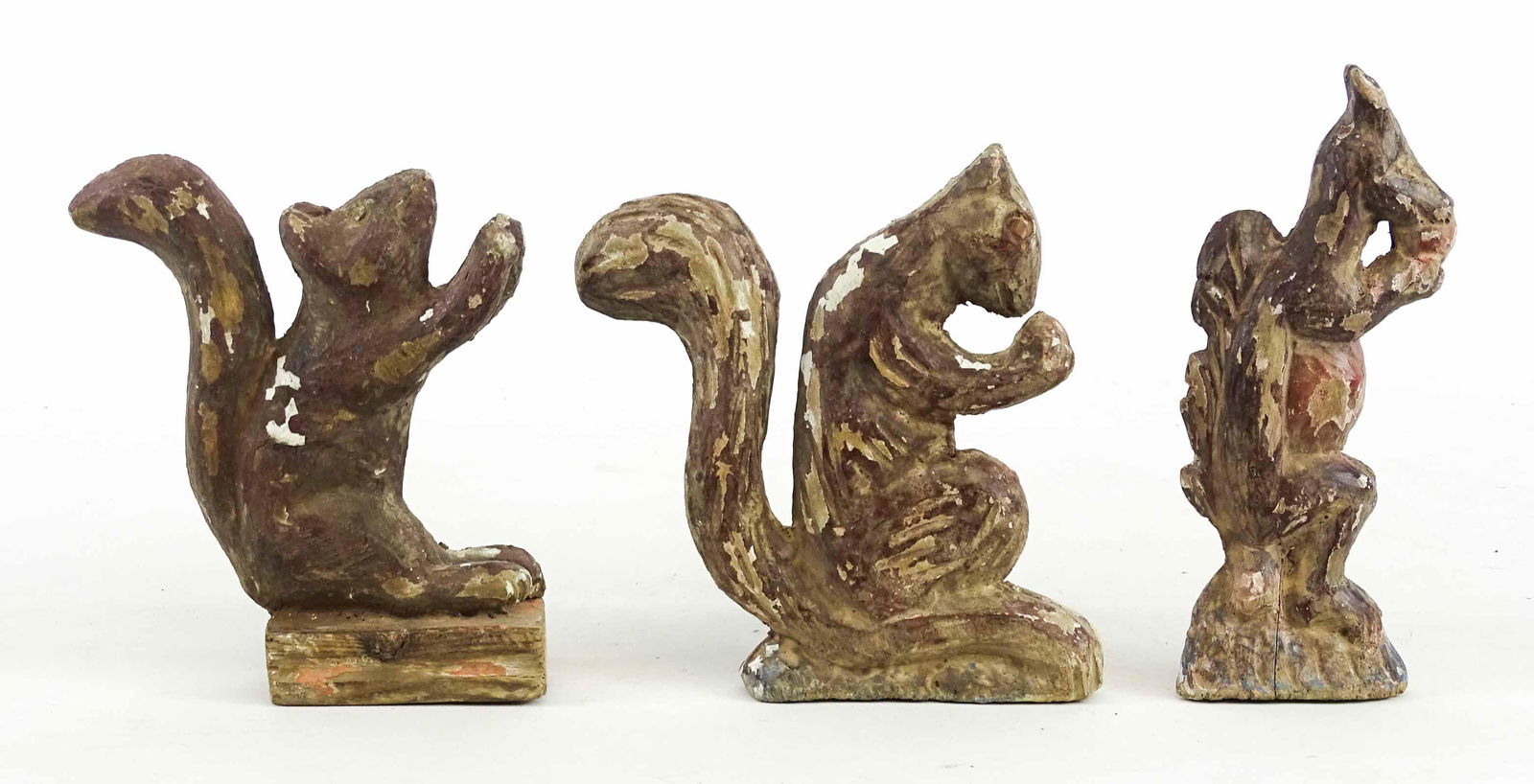 Folk Art Squirrel Carvings (1 of 2)