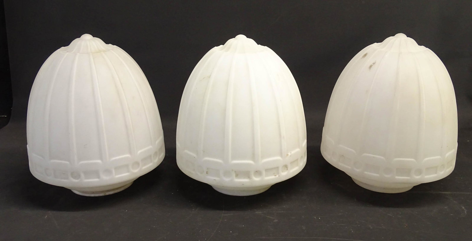 Set of Milk Glass Light Globes (1 of 5)