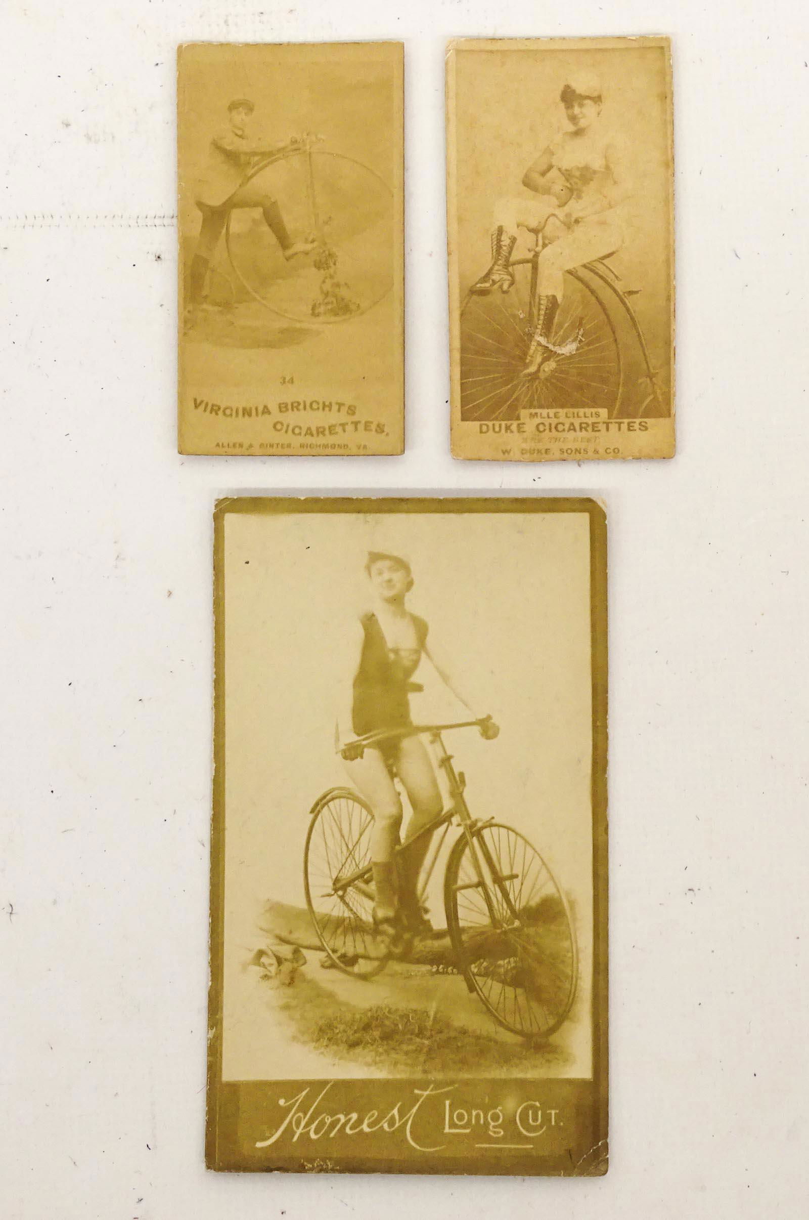 Lady Cyclist Tobacco Photograph Cards (1 of 4)