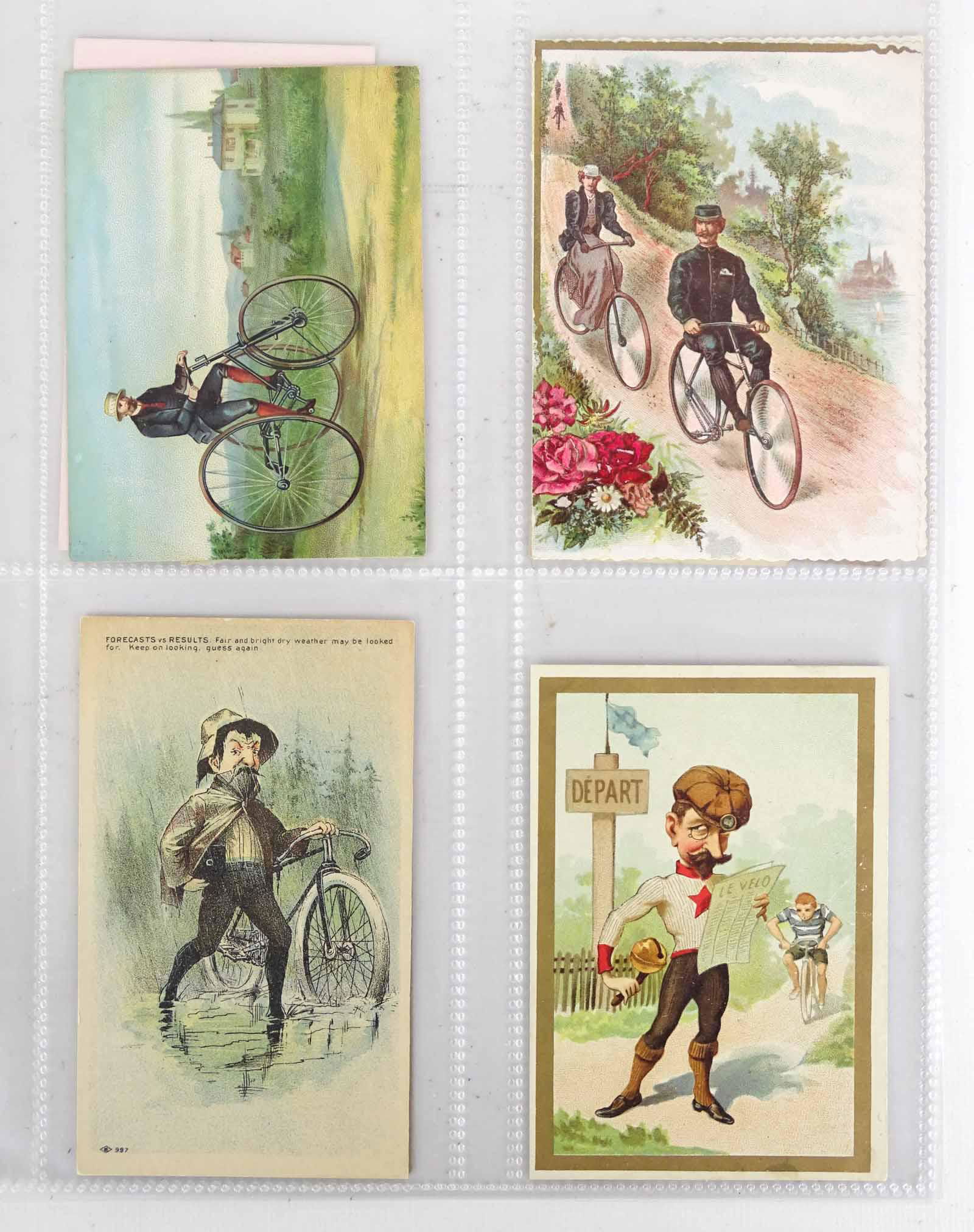Ten Bicycle Related Trade Cards (1 of 9)