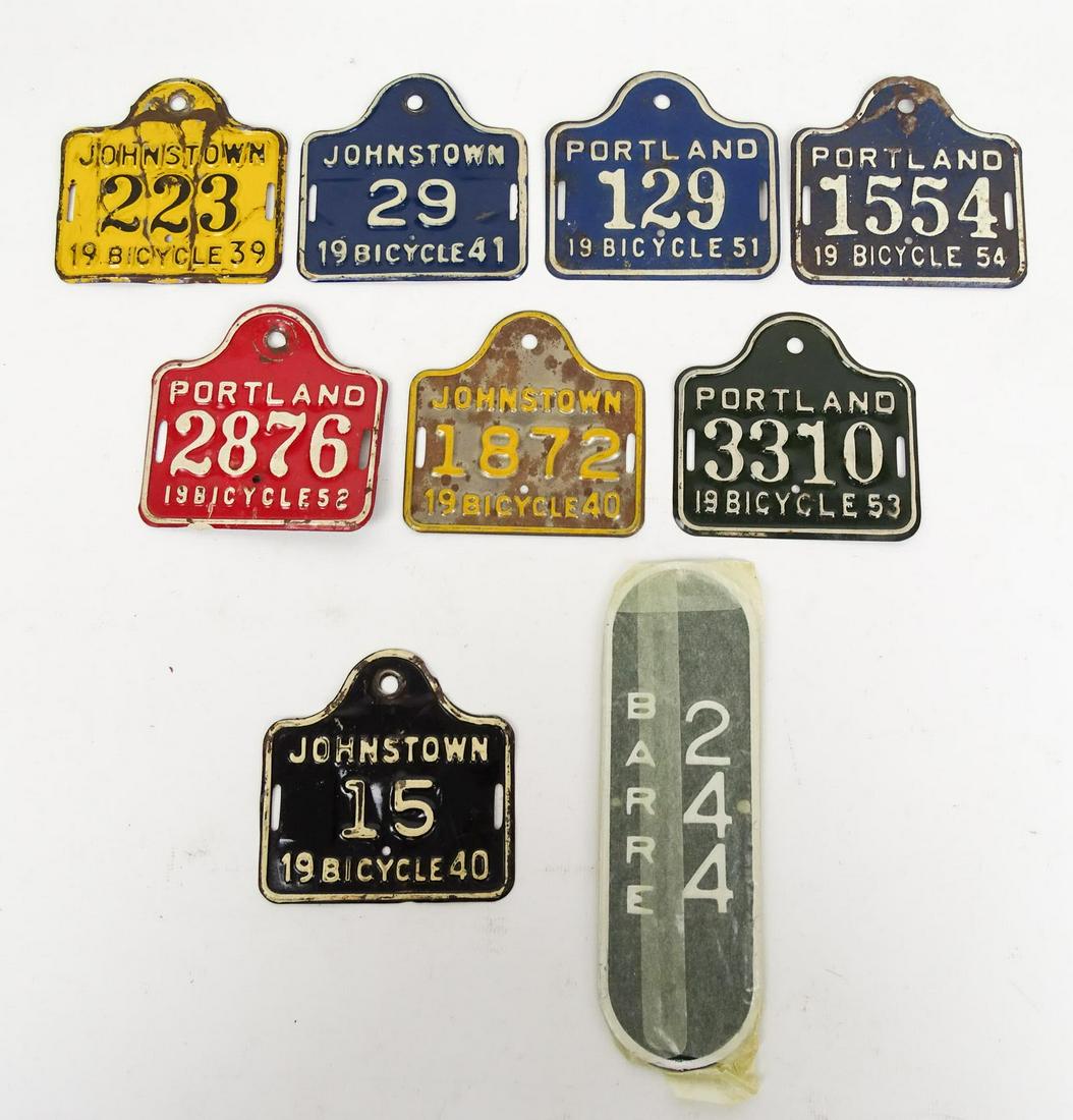 Vintage Bicycle License Plates (1 of 9)