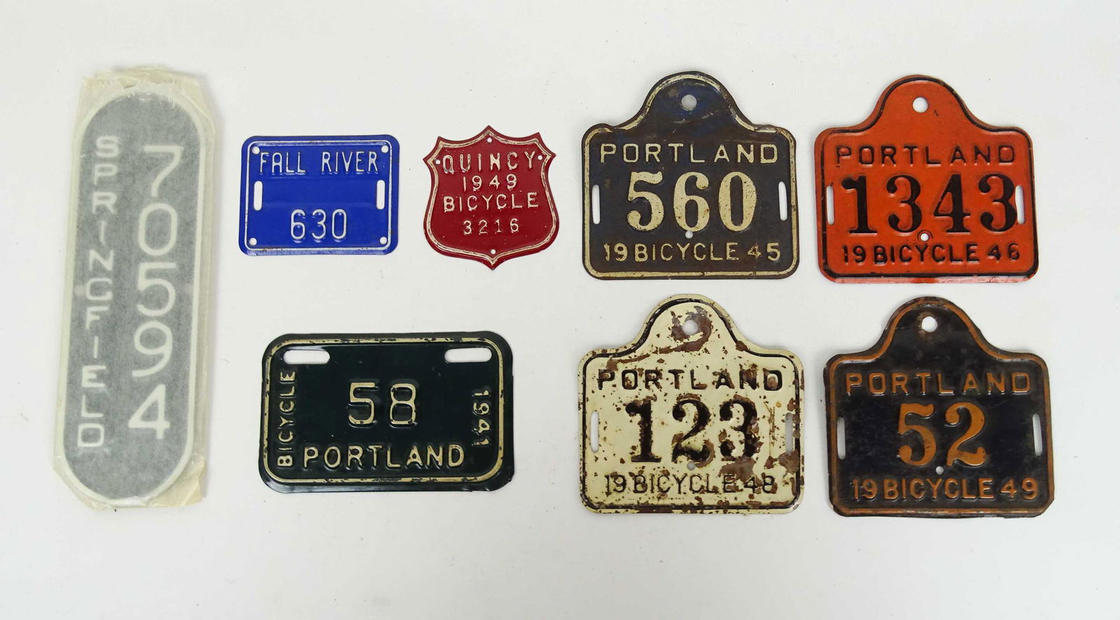 Bicycle license plate vintage sale