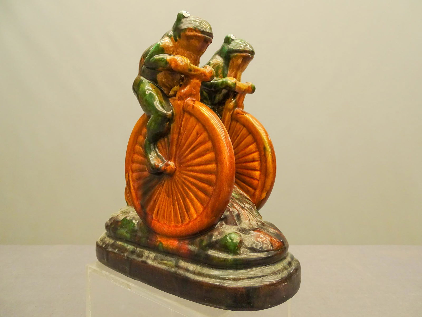 Frogs on High Wheels Figurine (1 of 3)