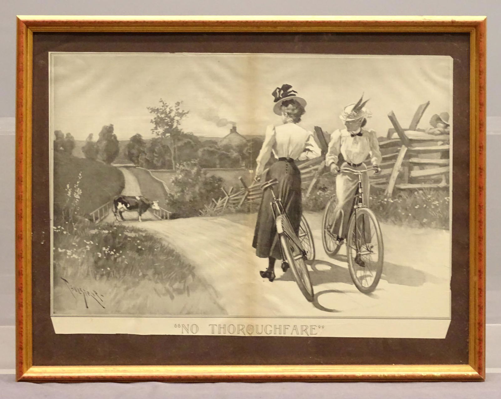 Framed Print "NO THOROUGHFARE" (1 of 3)