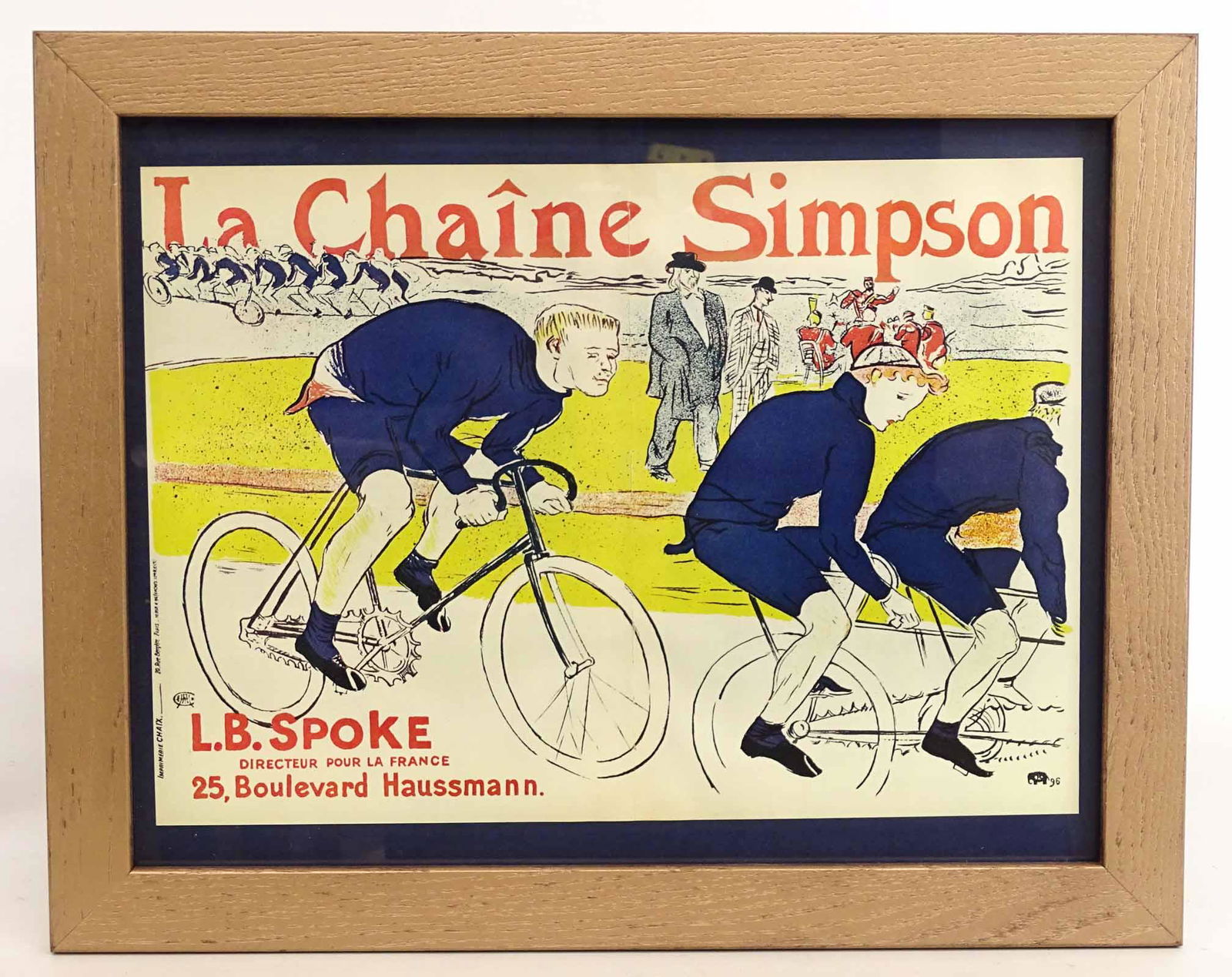 Bicycle Lithograph "La Chaine Simpson" (1 of 4)