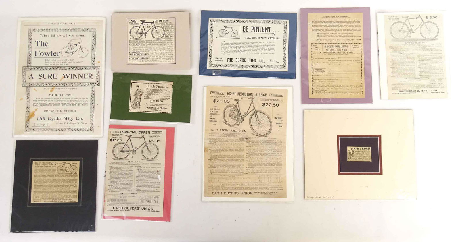 Bicycle Ephemera Lot (1 of 6)