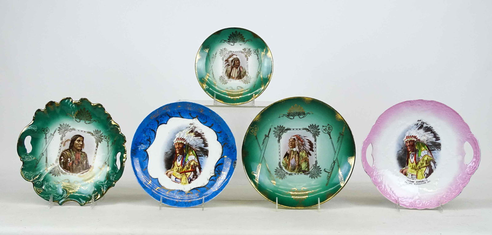 Porcelain Plates with Native Americans (1 of 6)