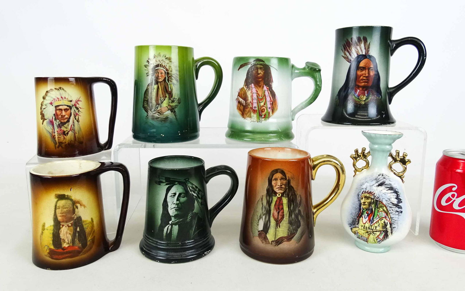 Native American Portrait Mugs Lot (1 of 11)