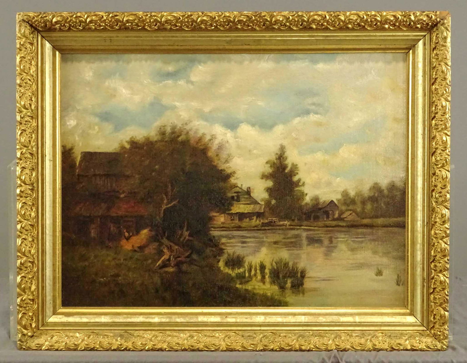 Painting, 19th c. River Landscape (1 of 5)