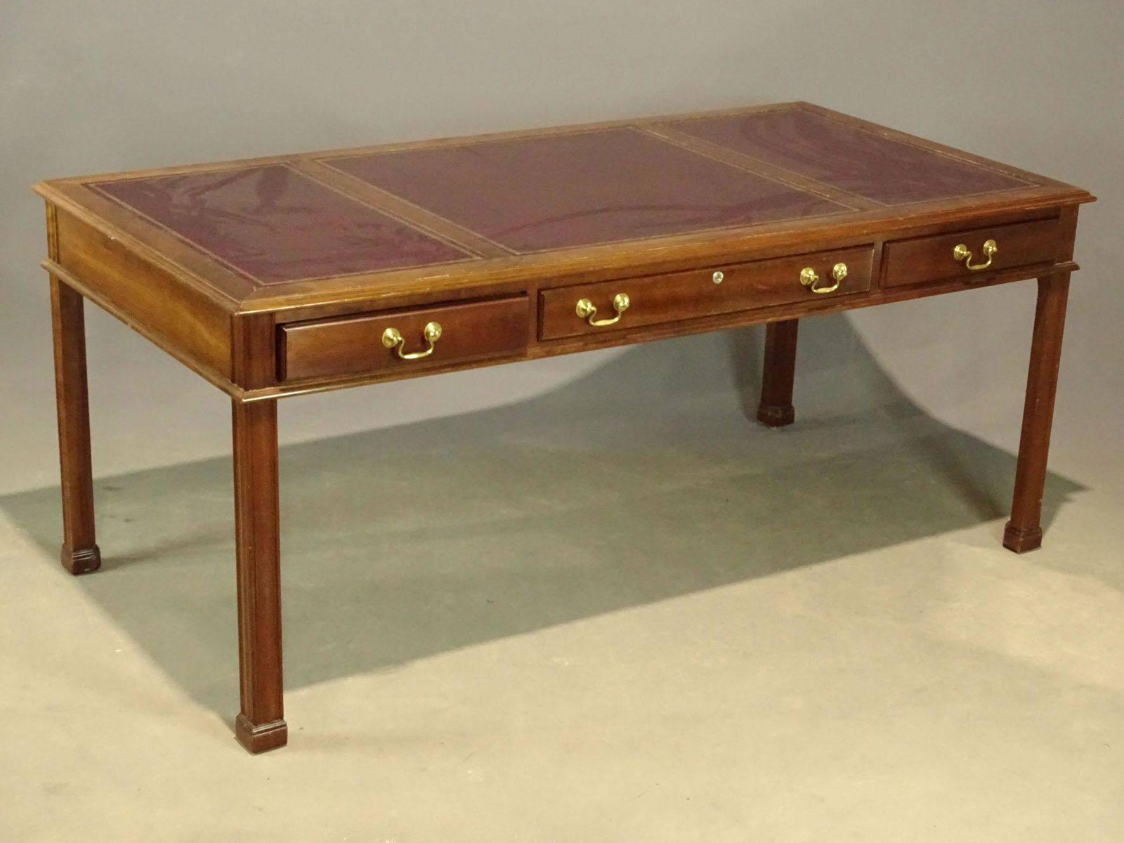 Stickley Leather Top Mahogany Desk (1 of 5)