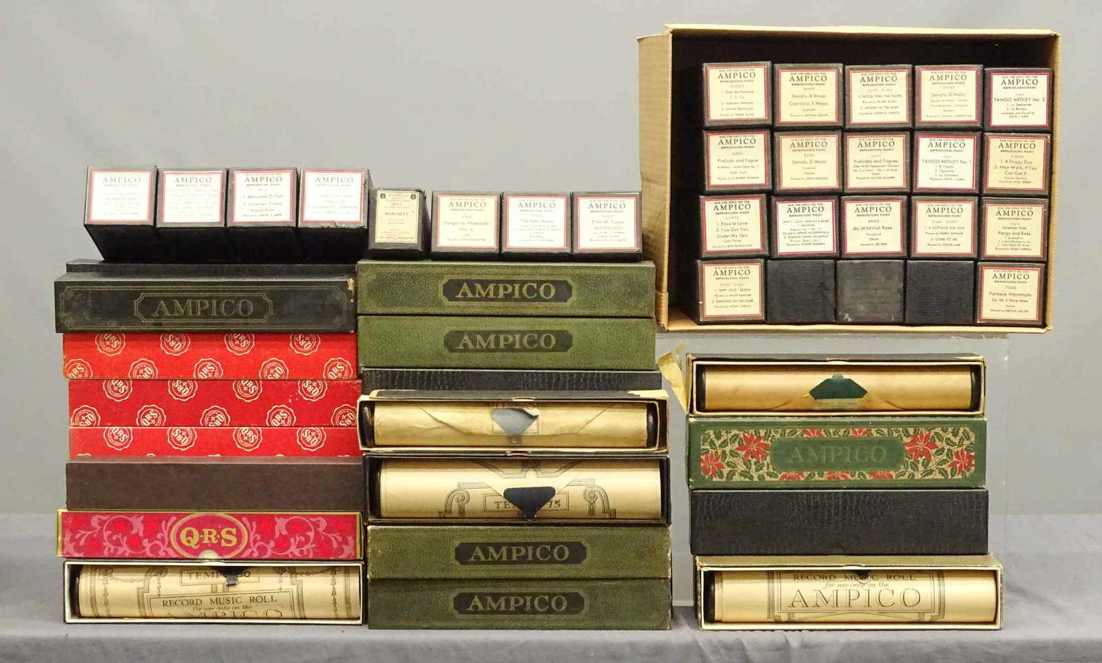 Piano Rolls: Collection of early Piano rolls.