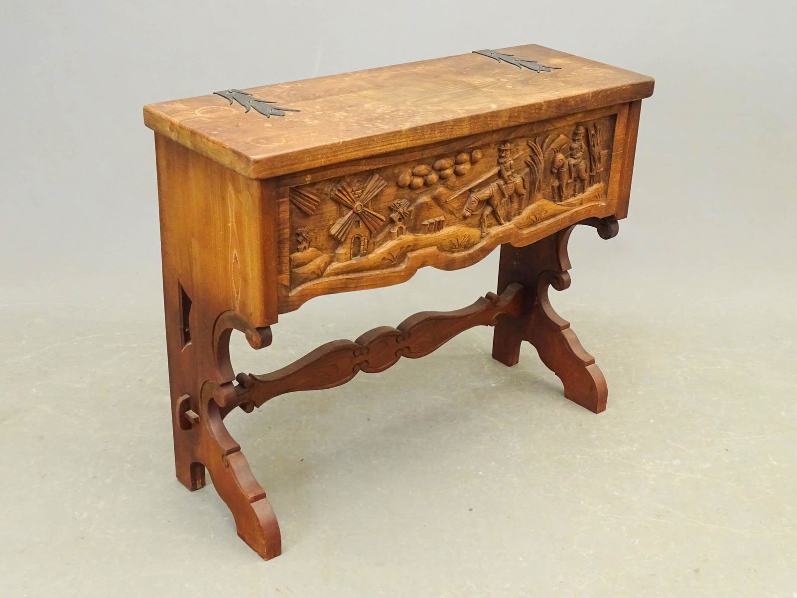 Continental Carved Lift Top Coffer (1 of 5)