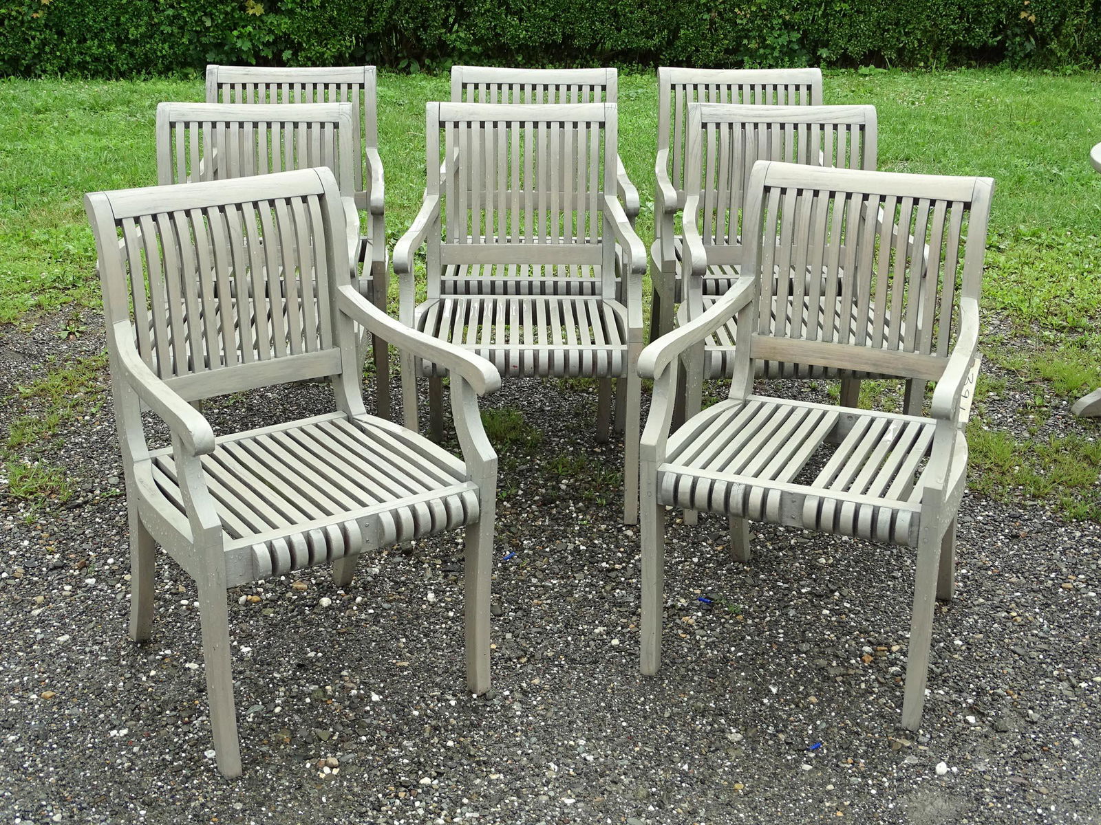 Eight Teak Armchairs (1 of 4)