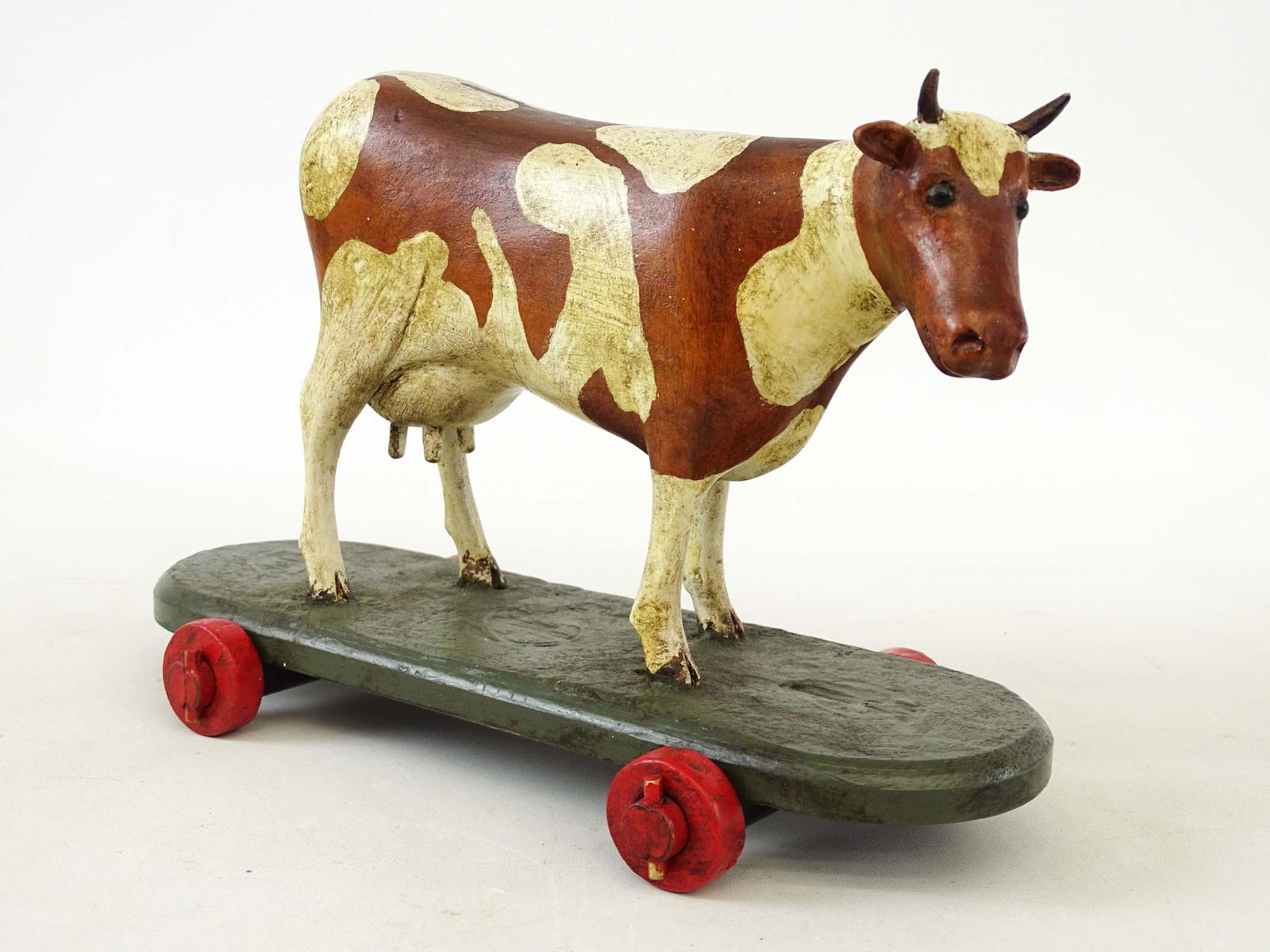 Folk Art Cow Toy (1 of 4)