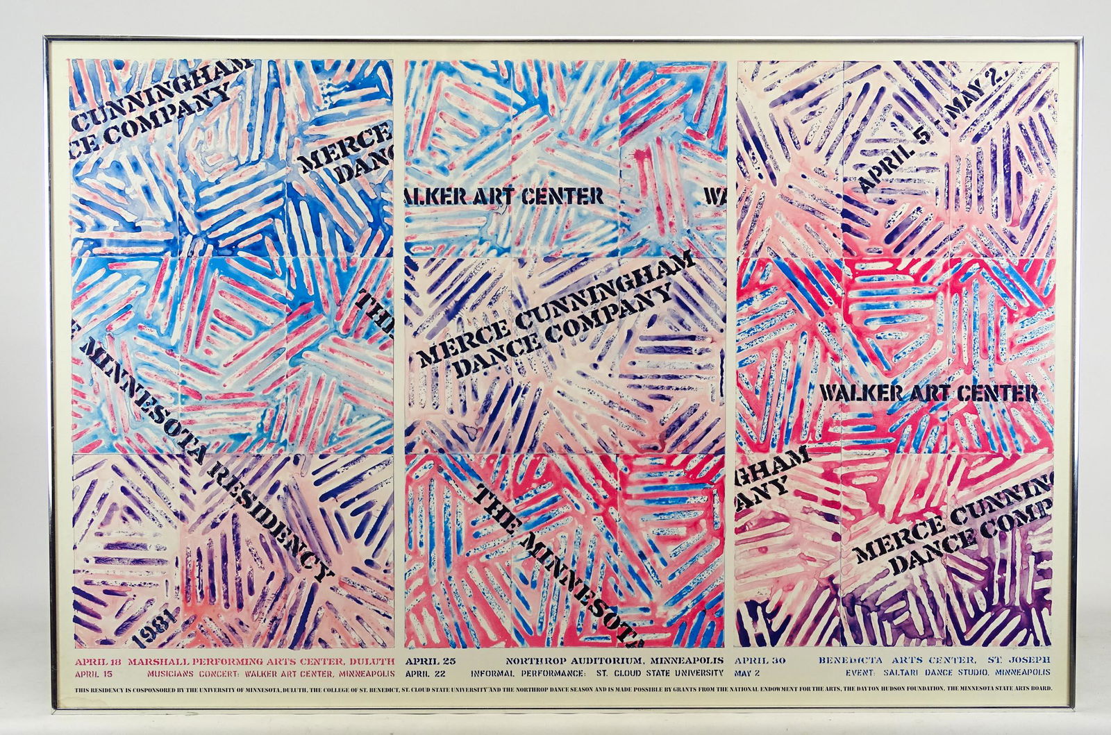Jasper Johns Merce Cunningham Poster (1 of 2)