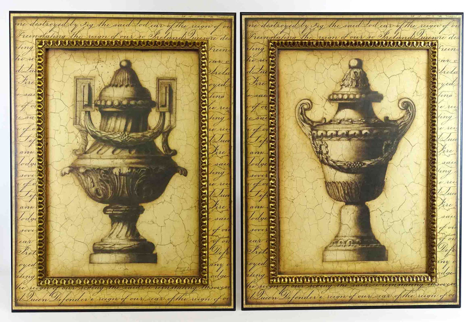 Pair Architectural Vase Prints (1 of 4)