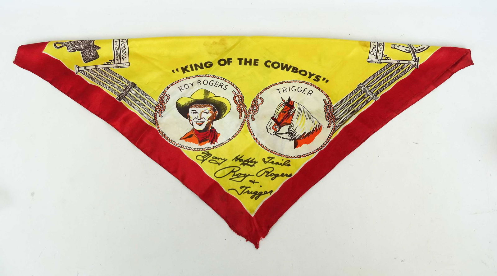 Vintage Roy Rogers Silk Scarf (1 of 2)