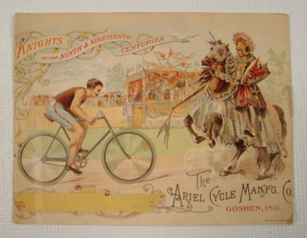 Bicycle Catalog 1894 "Ariel MFG. Co.": Catalog 1894 "Ariel Cycle MFG. Co." Goshen Ind., good condition (binder holes).