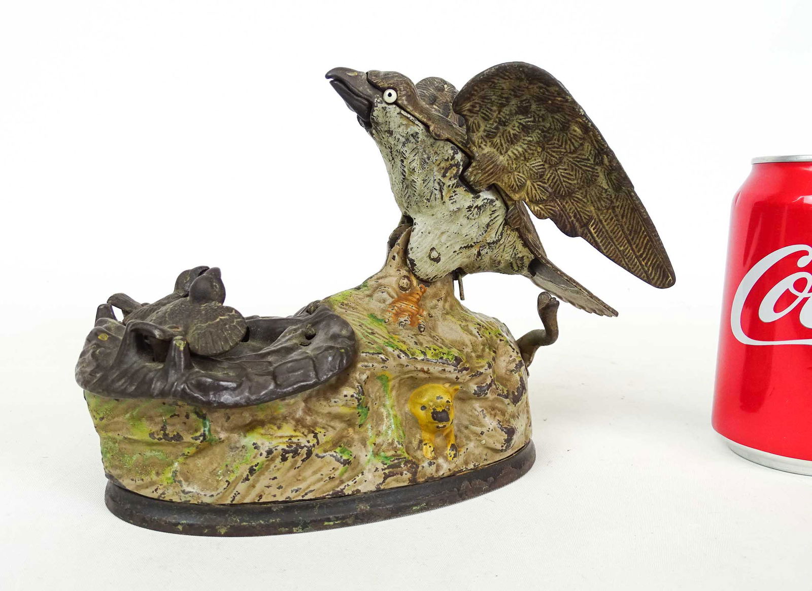 Eagle with Eaglets Mechanical Bank (1 of 8)
