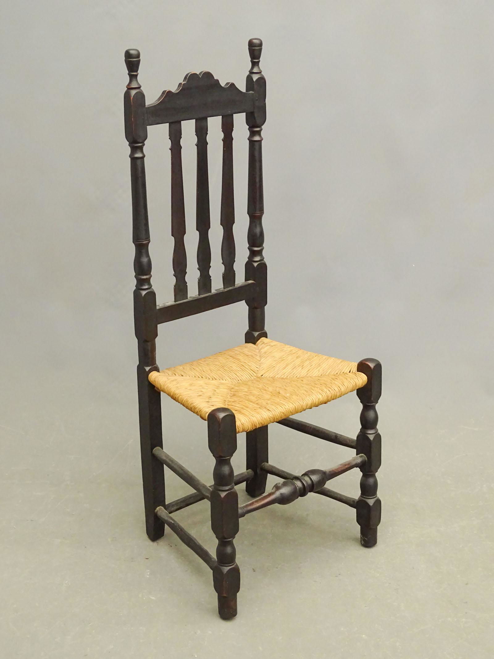 18th c. Ct. Banister Back Chair (1 of 3)