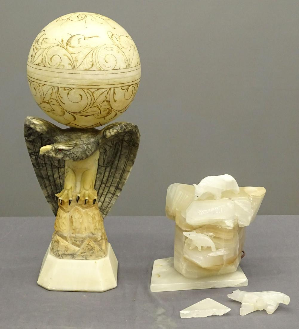 Alabaster Eagle Lamp (1 of 7)