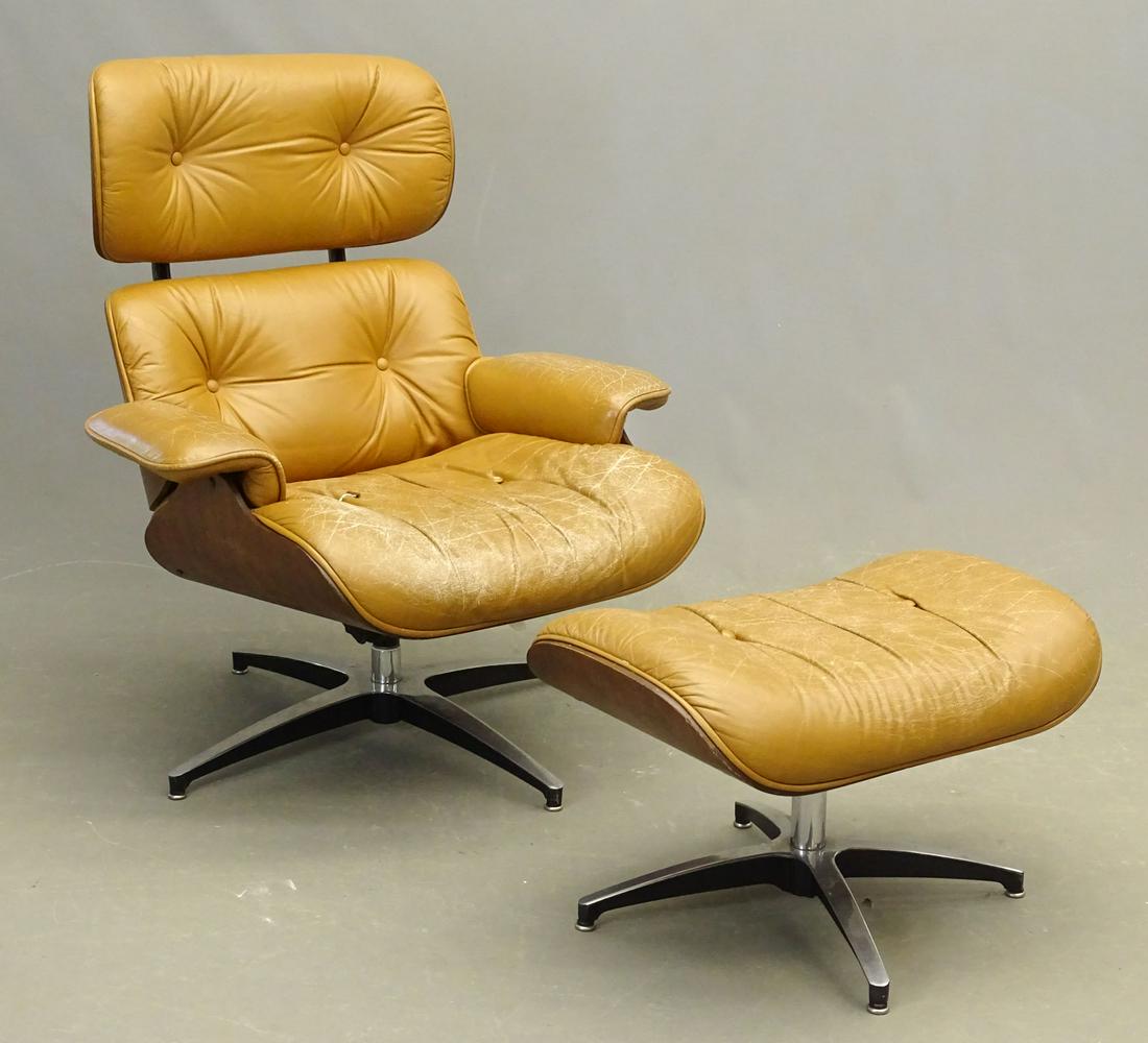 Eames Style Chair & Ottoman (1 of 6)