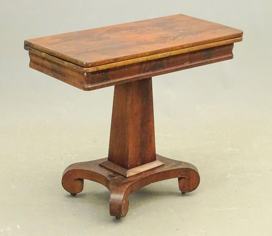 19th c. Mahogany Card Table (1 of 5)