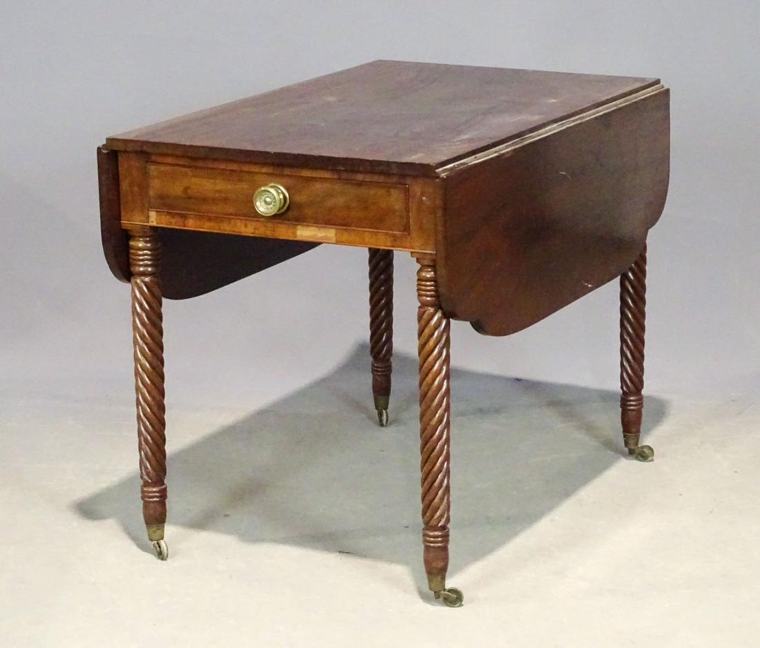 19th c. Mahogany Dropleaf Table (1 of 7)