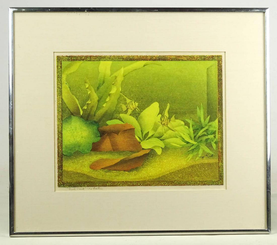 Luigi G. Rist (1888-1959): Luigi Rist (1888-1959), color woodcut, signed and numbered, sheet size 235 mm x 297 mm, sheet size 278 mm x 352 mm.