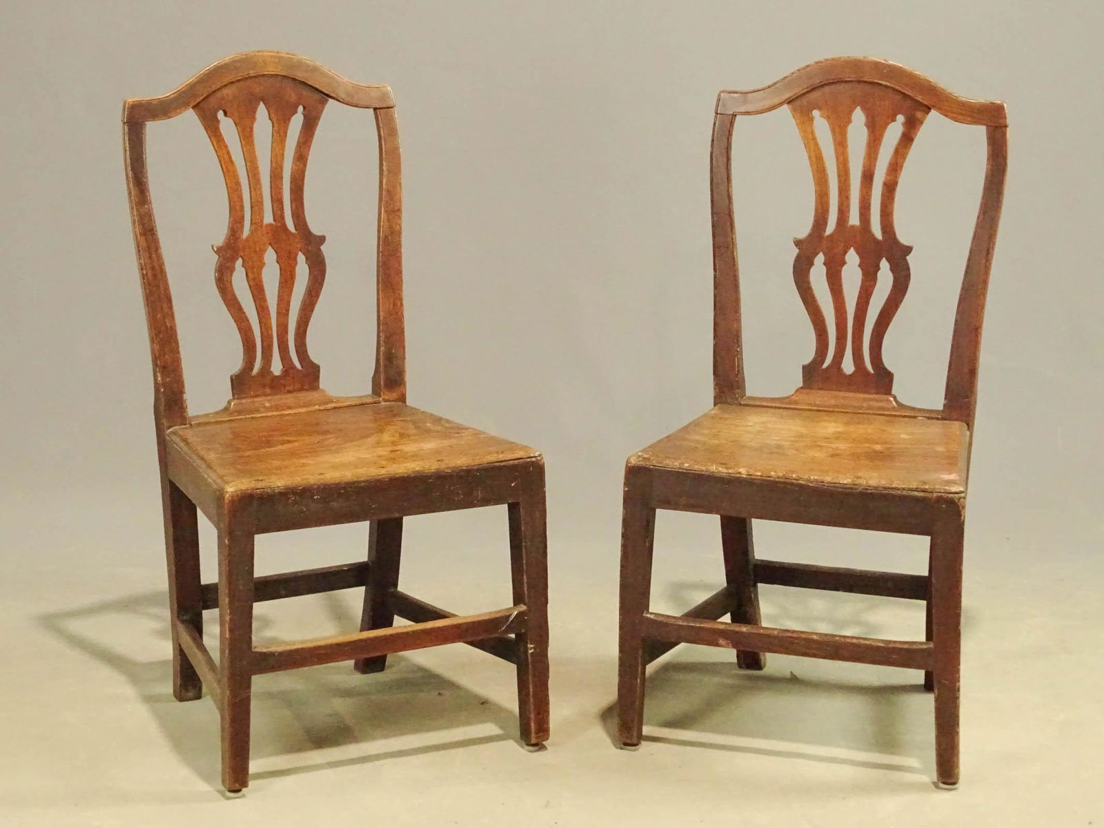 Pair 19th c. English Chairs (1 of 4)