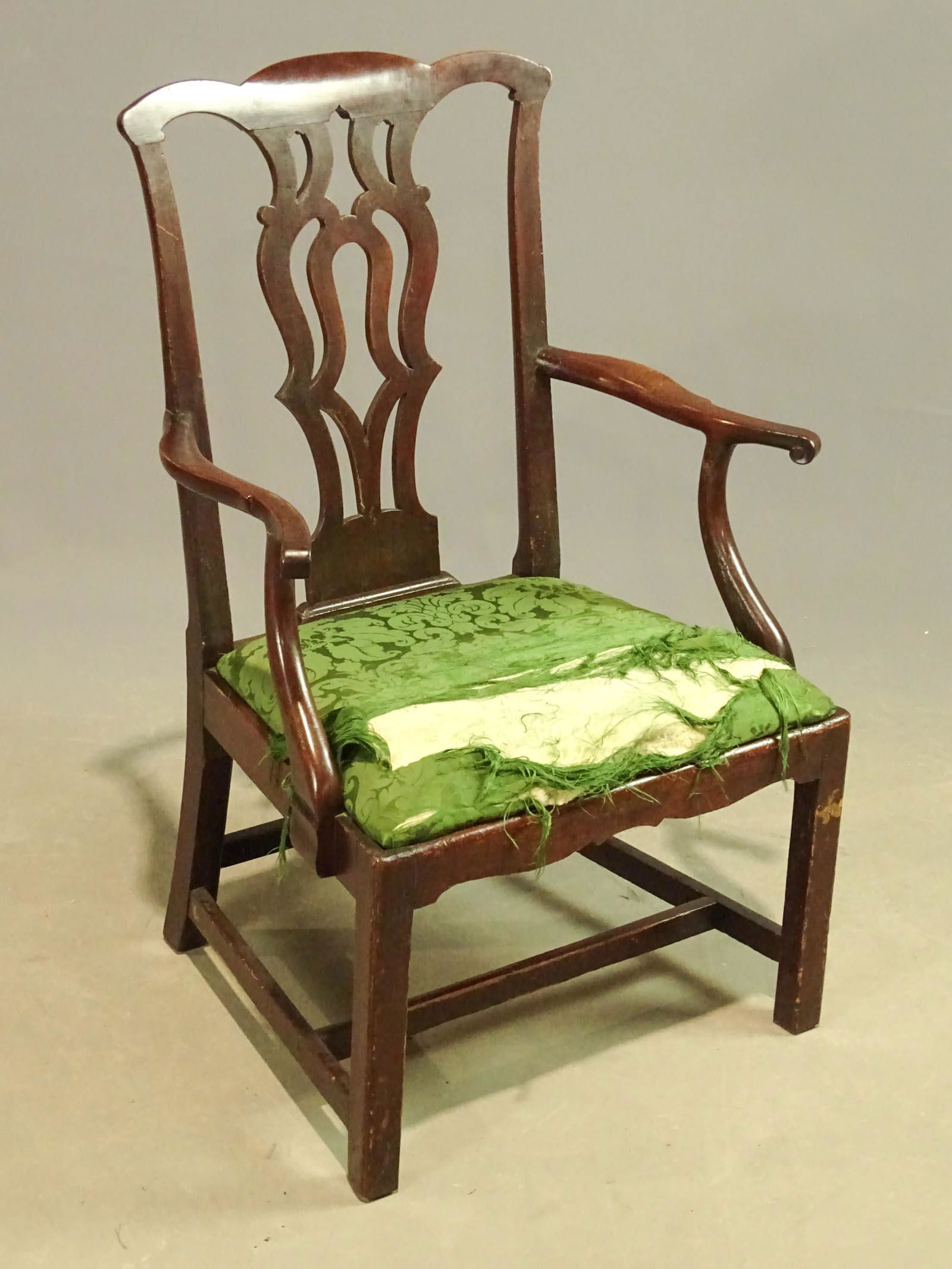18th c. Mahogany Armchair (1 of 3)