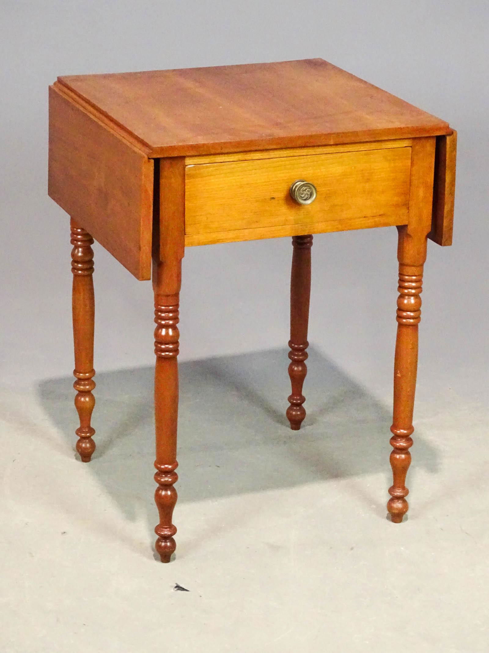 19th c. Cherry Work Stand (1 of 5)