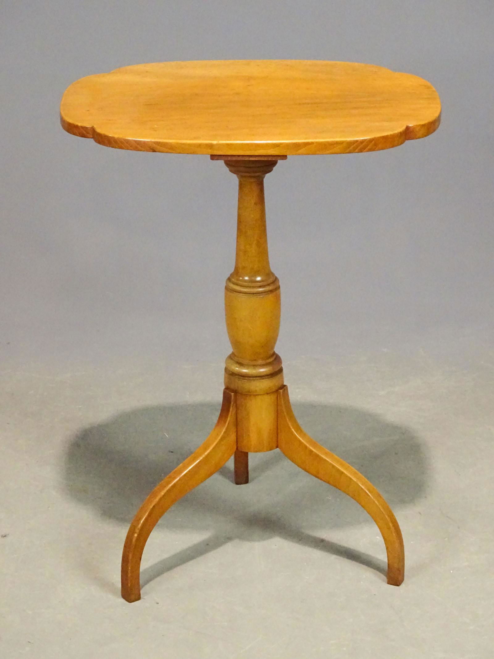 19th c. Maple Candlestand (1 of 3)