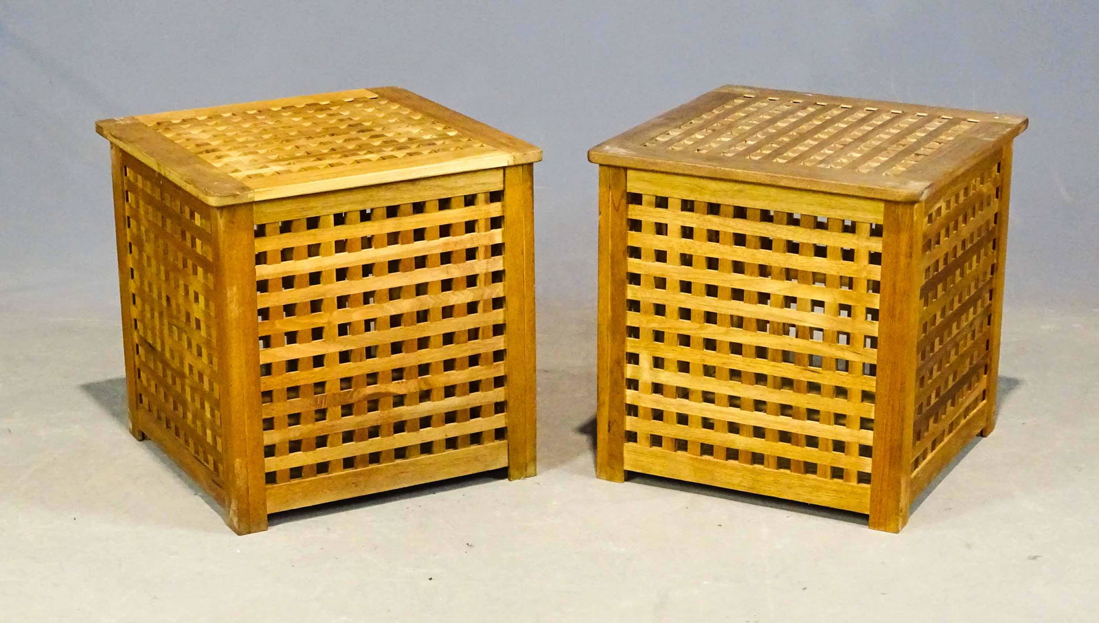 Pair Teak Tables (1 of 3)