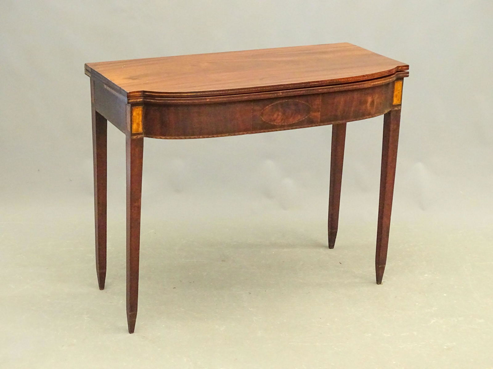 19th c. Salem Mass. Mahogany Card Table (1 of 5)