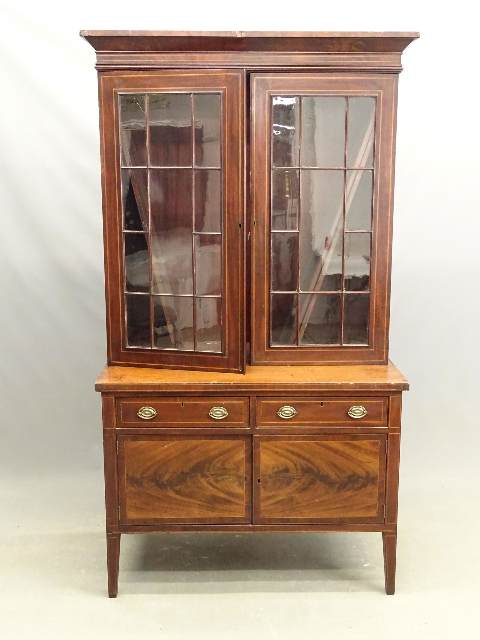 19th c. Hepplewhite Bookcase (1 of 3)