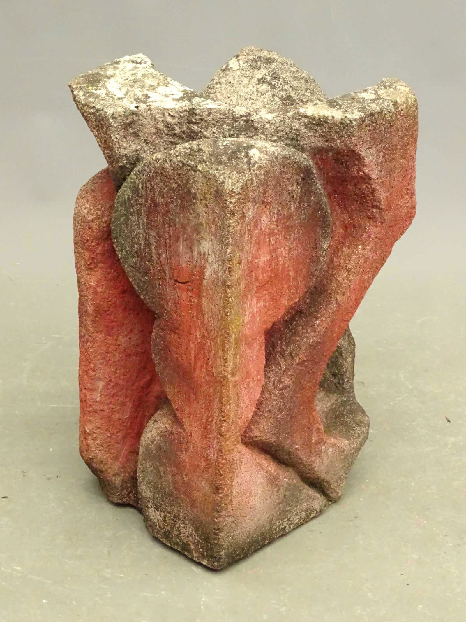 Mid Century Cast Stone Sculpture (1 of 2)