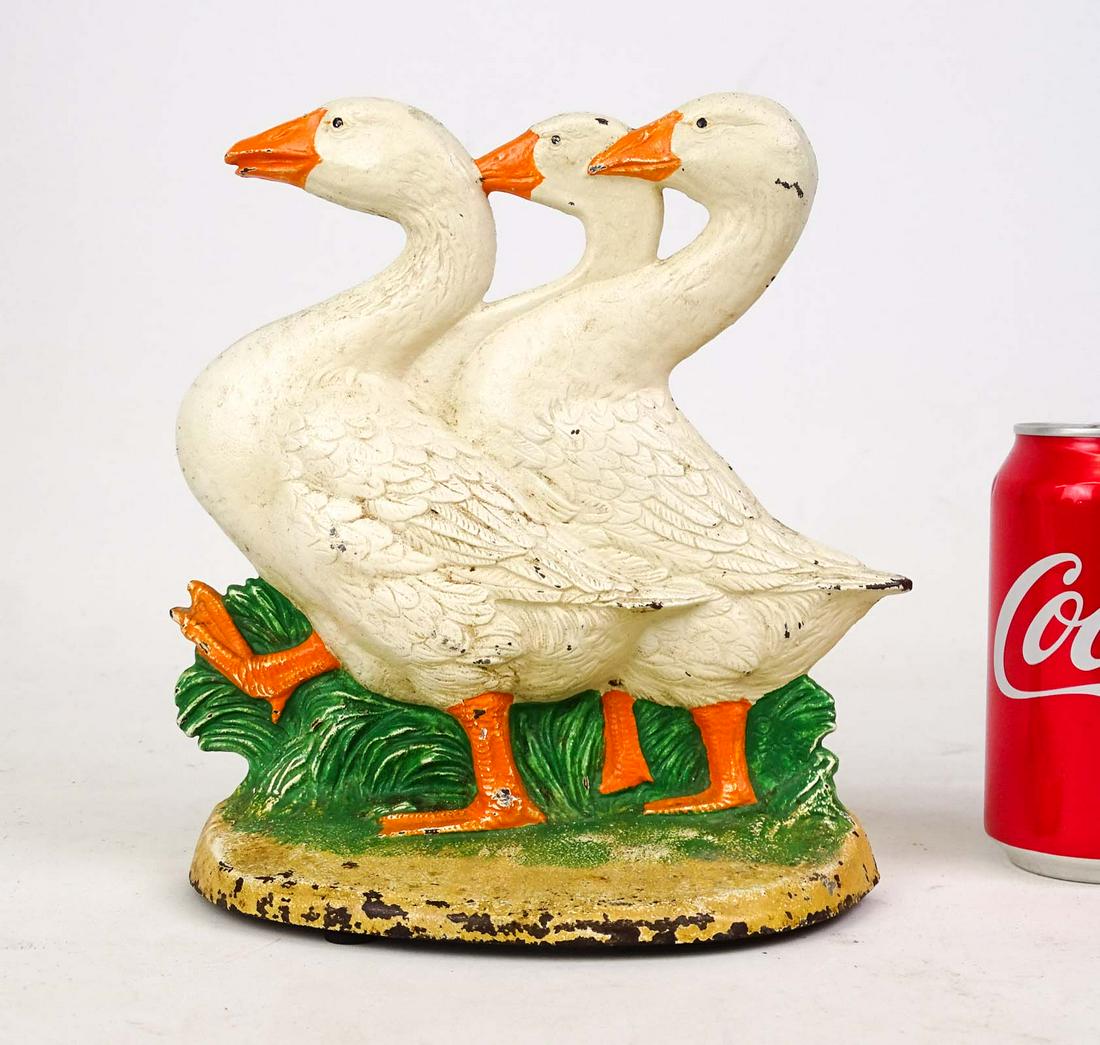 Cast Iron Geese Doorstop (1 of 4)