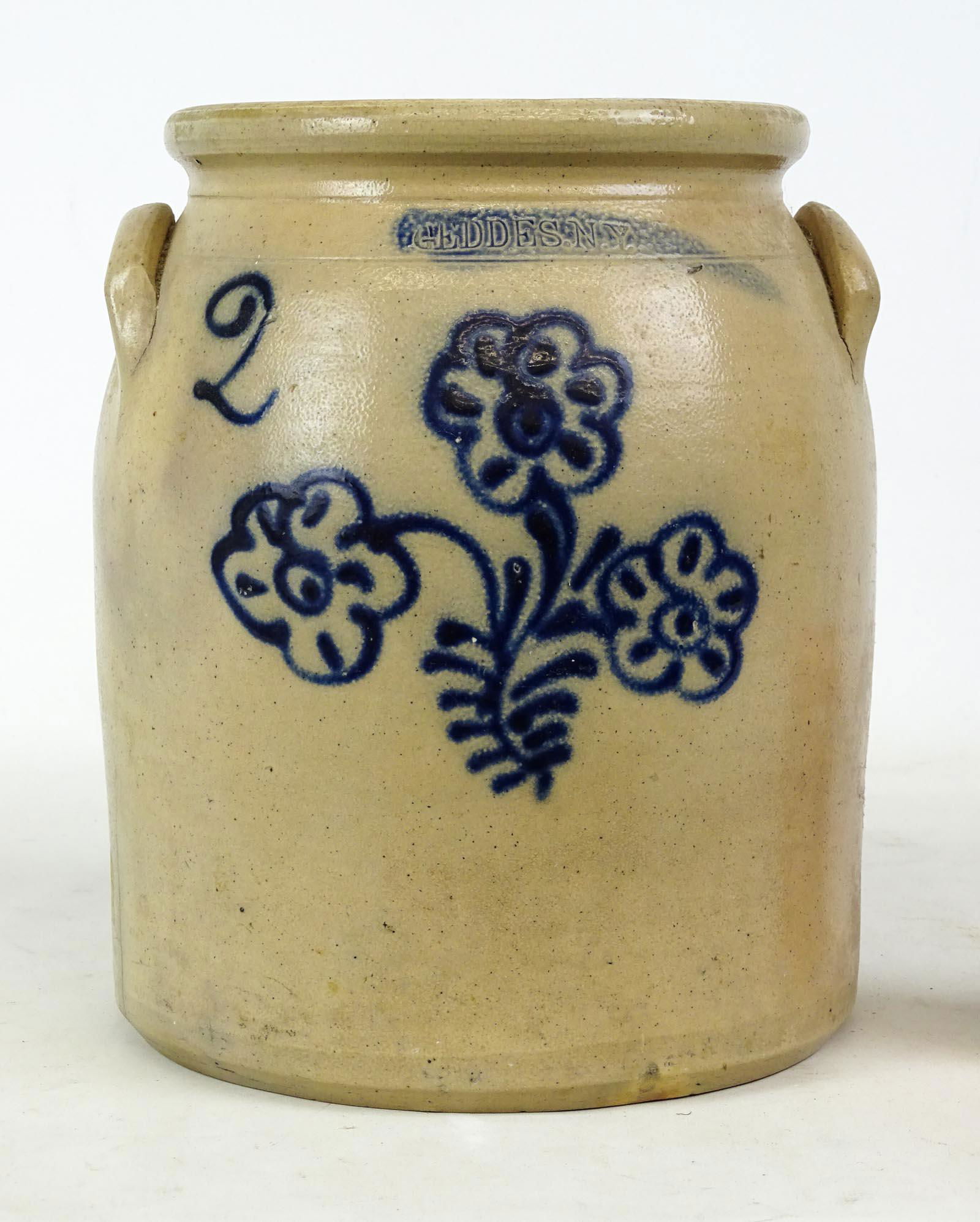 19th c. Stoneware Crock (1 of 4)