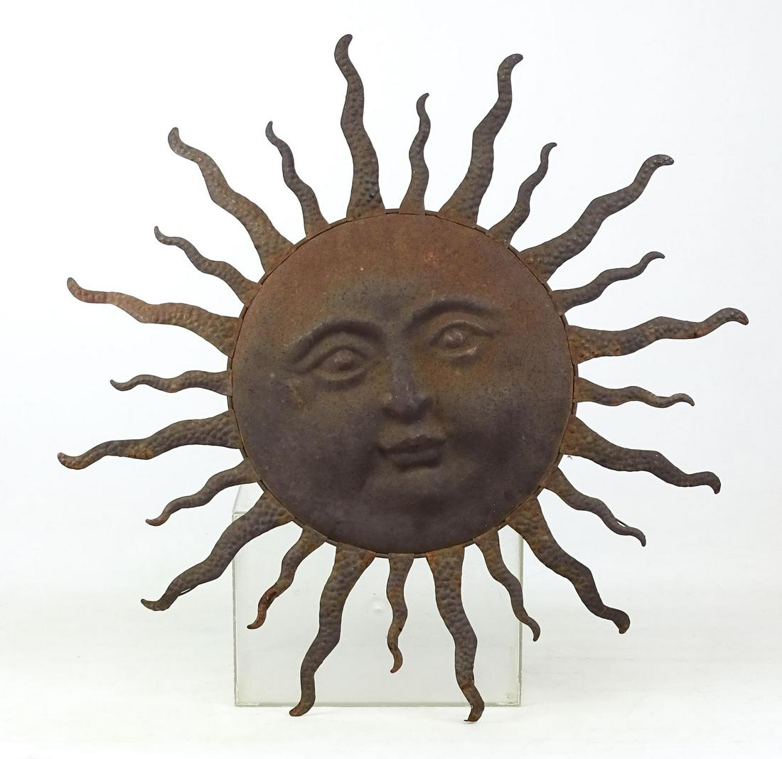 Decorative Metal Sun Face (1 of 2)