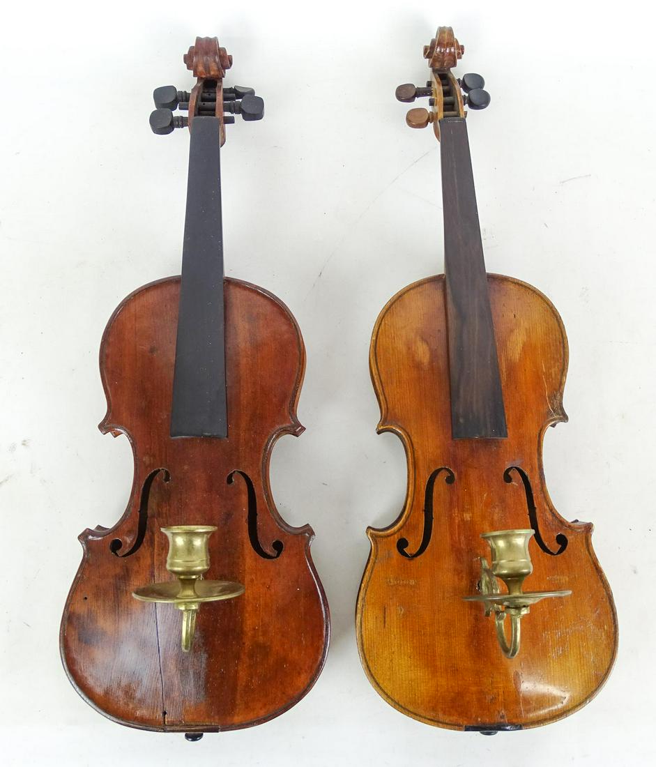 Pair Violin Sconces (1 of 2)