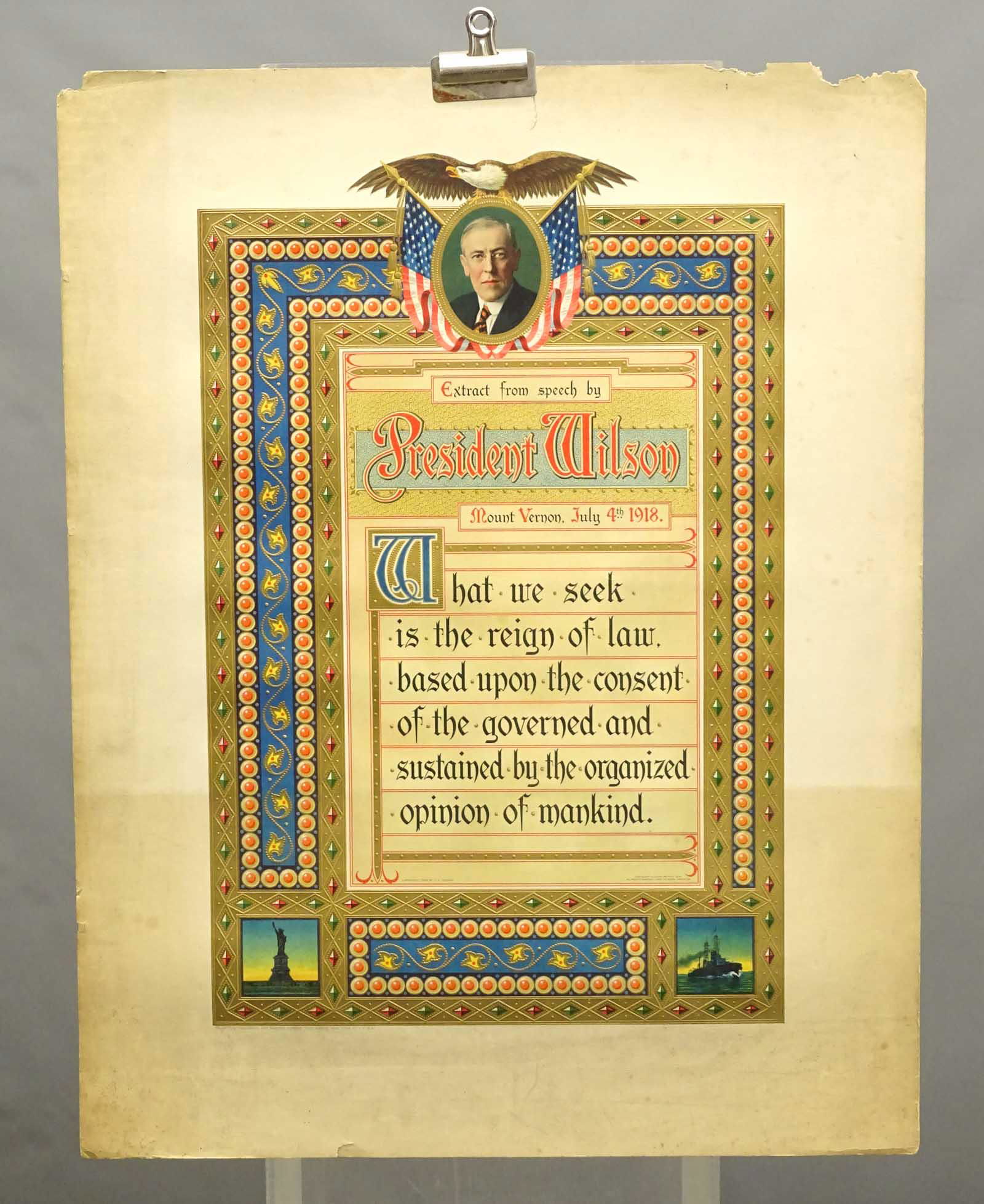 Woodrow Wilson Poster (1 of 3)