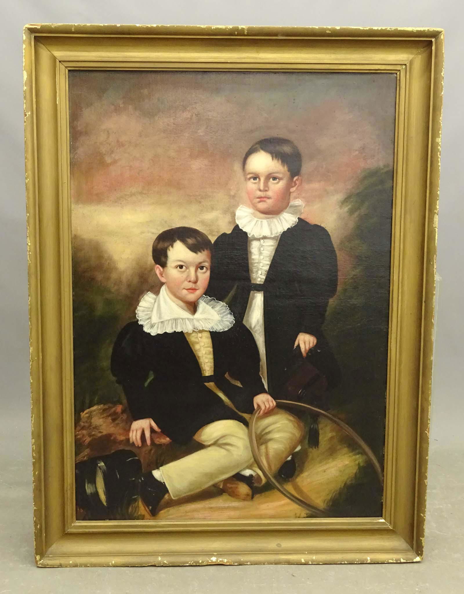 19th c. Double Portrait of Brothers (1 of 6)