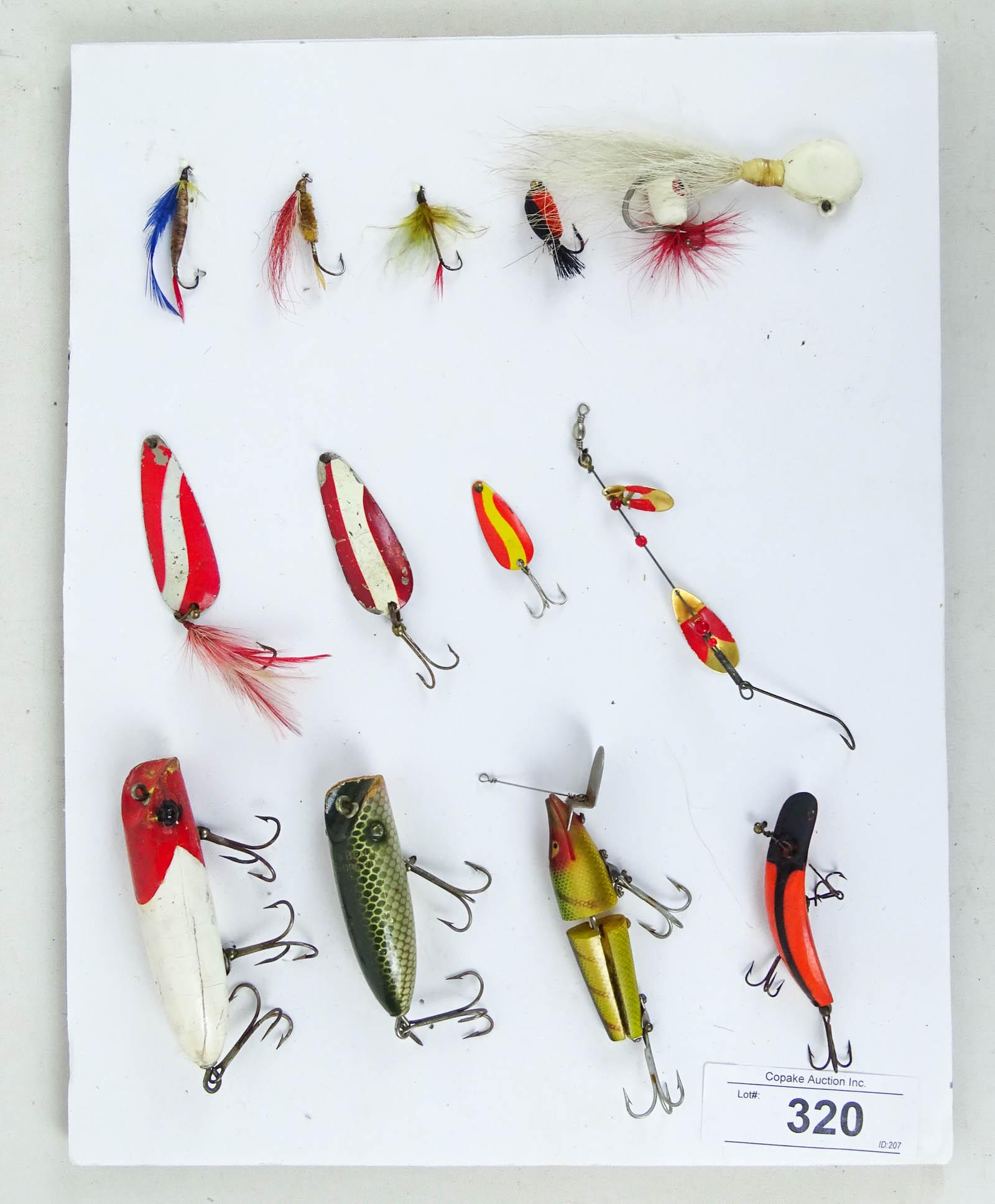 Fishing Lures Lot: Lof of various fishing lures and flies.