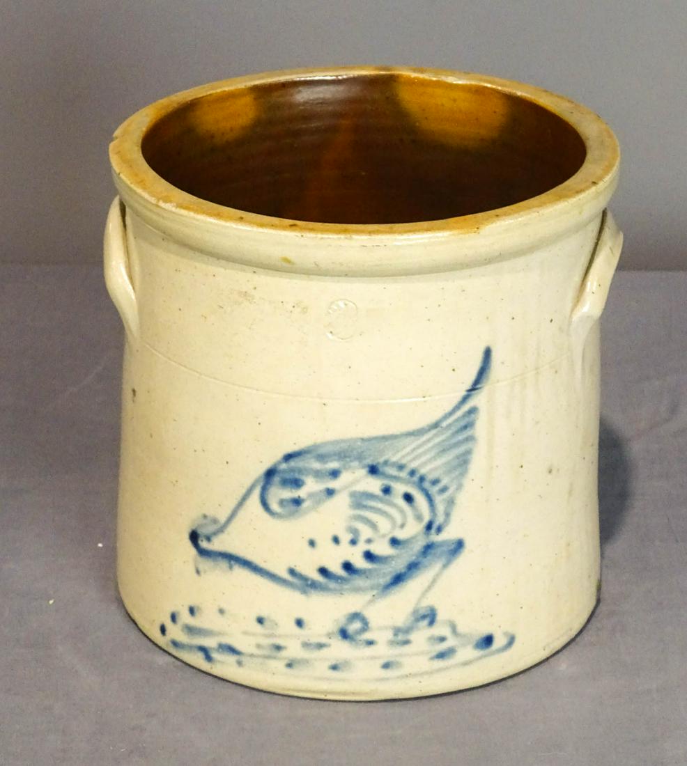 19th c. Stoneware Crock (1 of 2)