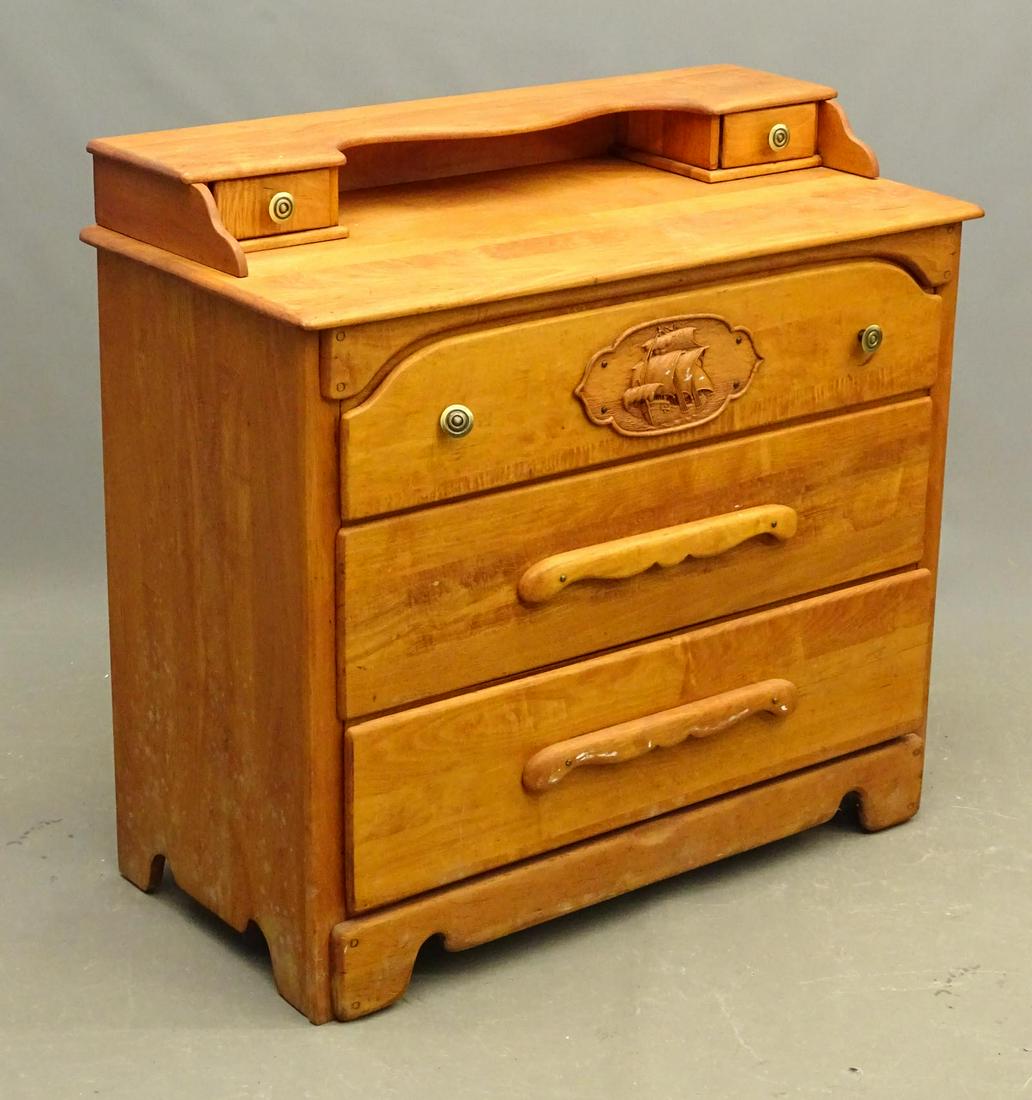 Vintage Maple Chest of Drawers: Vintage maple chest of drawers. 42" x 20" x 40" Ht..
