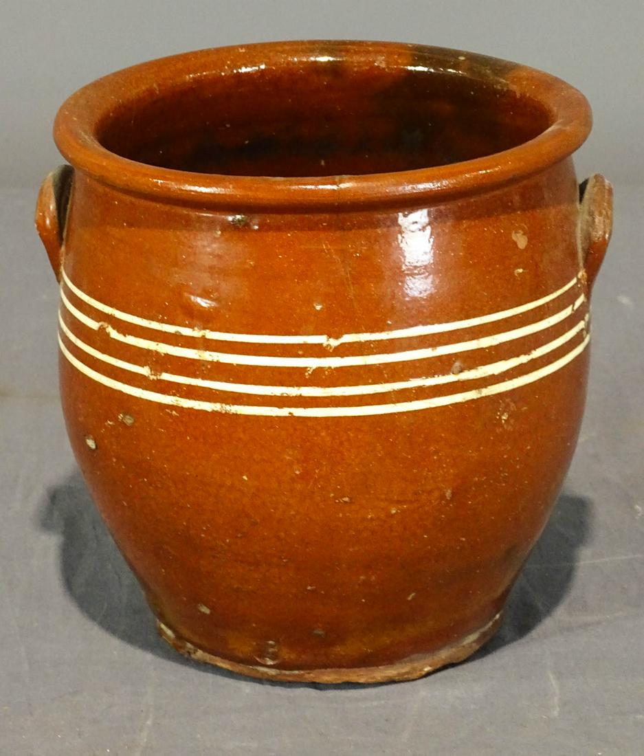 19th c. Redware Jar (1 of 3)