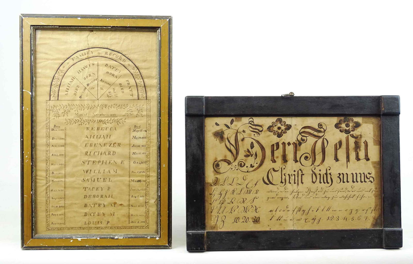 19th c. Folk Art Watercolors (1 of 5)