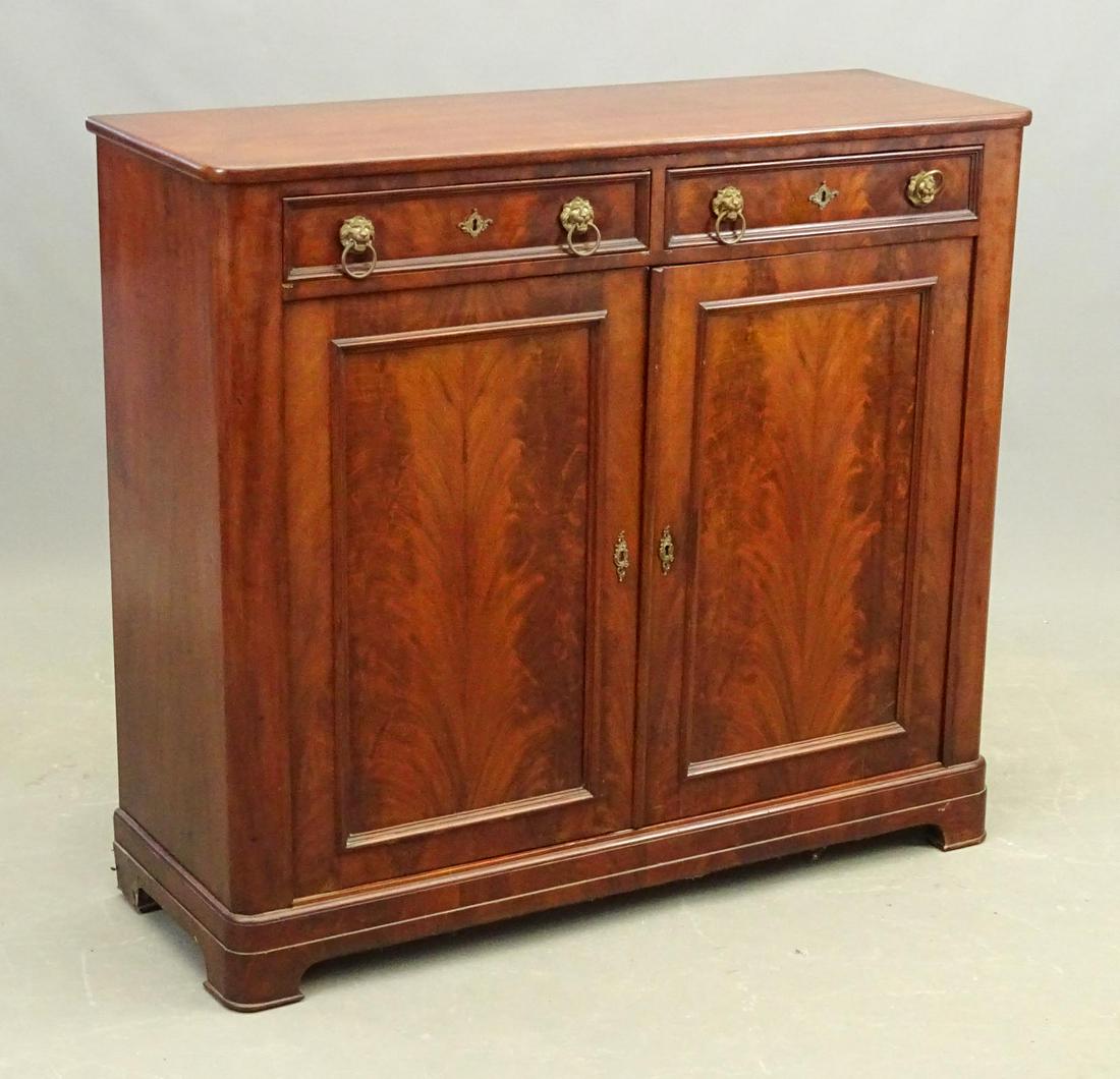 19th c. Mahogany Cabinet (1 of 4)