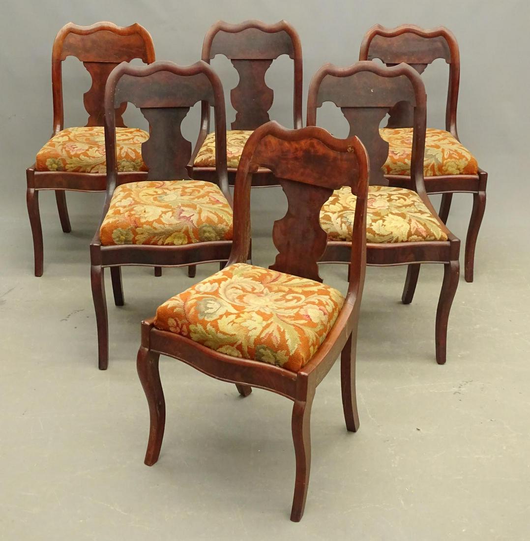 Set of (6) 19th c. Mahogany Chairs (1 of 5)